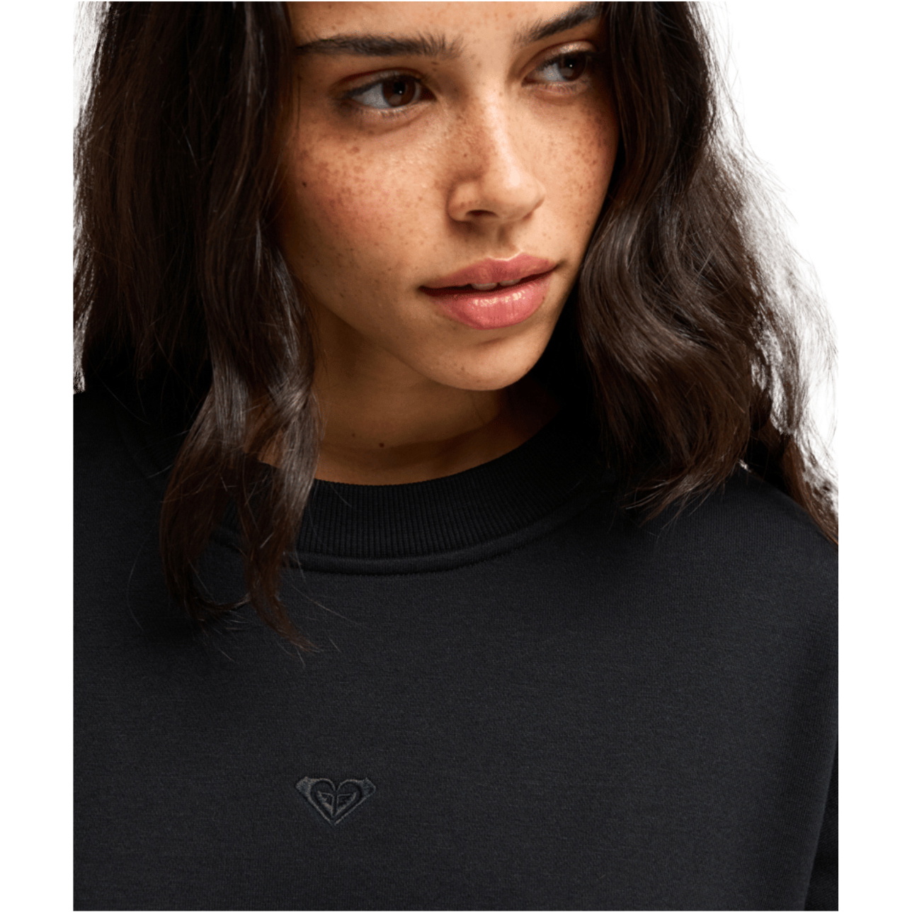2026 Roxy Womens Solar Rush Relaxed Sweatshirt ERJFT05138 - Anthracite